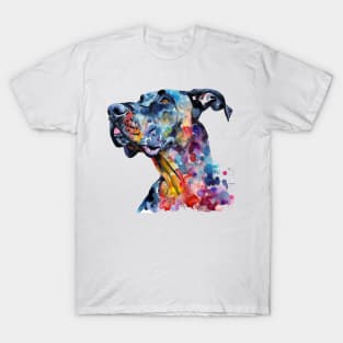 Great Dance Pop Art Water Colors for Dog Lover T-Shirt